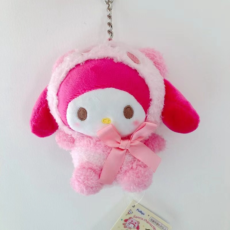 Móc Khóa Nhỏ Hình Sanrio Melody / Kuromi / Hello Kitty / Keroppi / Cinnamoroll Phong Cảnh Nhật Bản