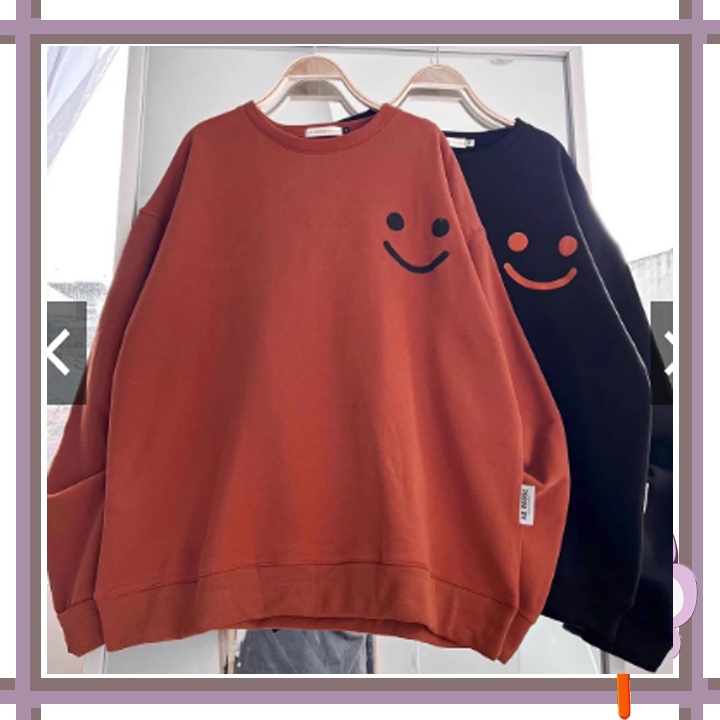 Áo Sweater UNISEX mặt cười chất nỉ bông siêu hot