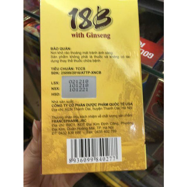 Vitamin 18B With Ginseng hỗ trợ ăn ngon miệng ,bồi bổ cơ thể (