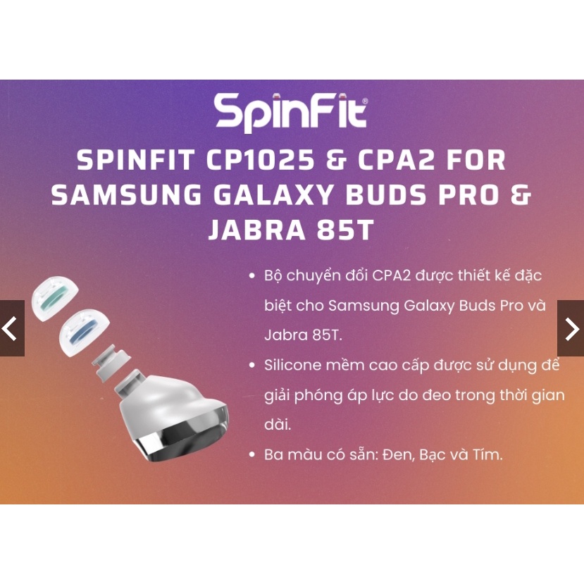 Nút tai nghe SpinFit CP1025