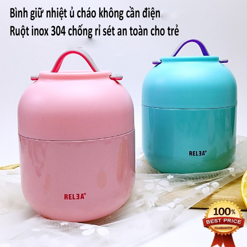 SIÊU GIẢM GIÁ - Ca đựng cháo, súp, canh Relea chống tràn, giữ nhiệt cực lâu, cấu tạo 6 lớp dung tích 700ml