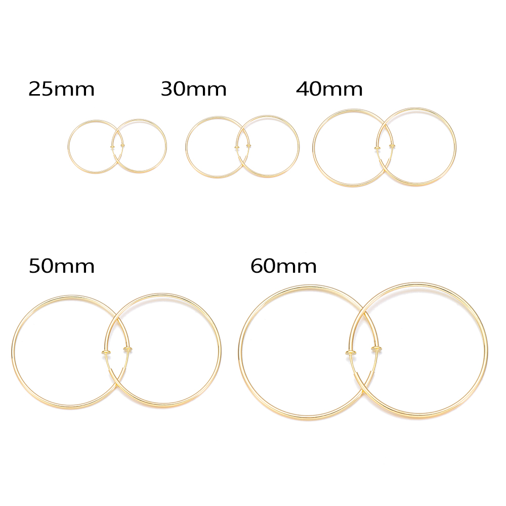 Đôi khuyên tai kiểu vòng tròn lớn cá tính thời trang dành cho nữ