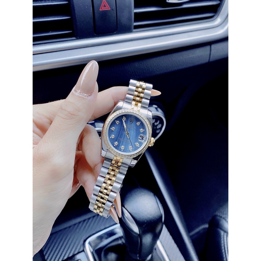 Đồng hồ đeo tay nữ, đồng hồ nữ ROLEX full hộp cao cấp, dây thép siêu sang chảnh, màu sắc thời trang, cực đẹp cho phái nữ