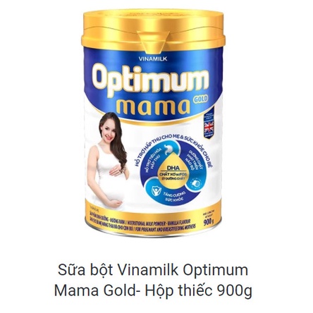 [HSD T10-2023] [MẪU MỚI] Sữa Bột Vinamilk Optimum Mama Gold- Hộp Thiếc 900g