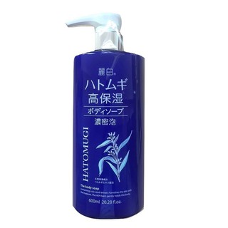 Sữa Tắm Dưỡng Ẩm Trắng Da Ý Dĩ Hatomugi The Body Soap 600ml Mới