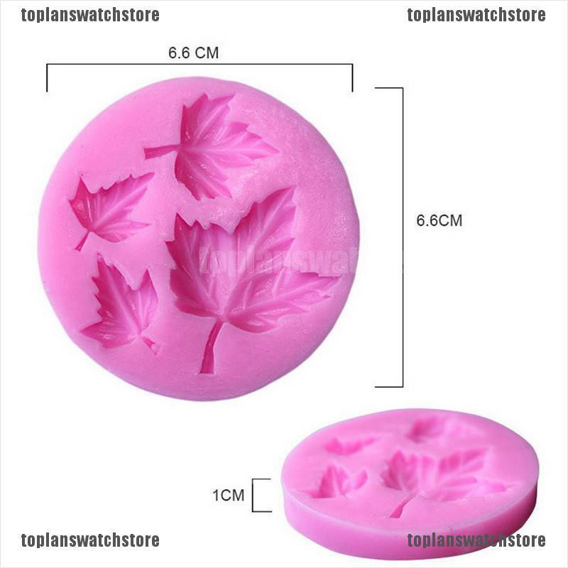 Khuôn Silicone Tạo Hình Lá Phong Trang Trí Bánh