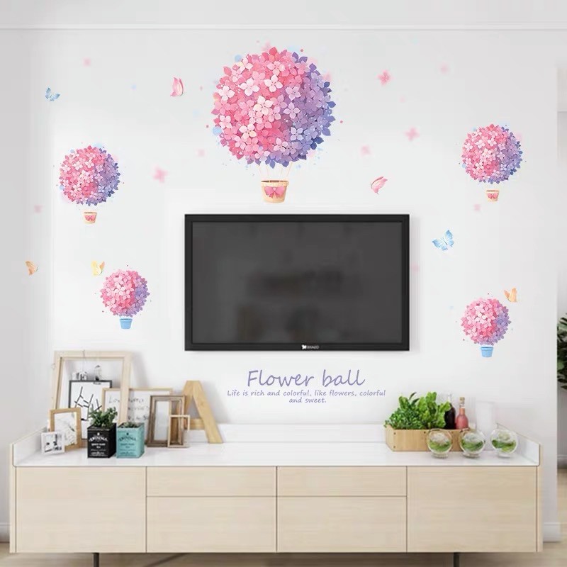 Decal dán tường cẩm tú cầu MS-22 [Sticker dán tường]