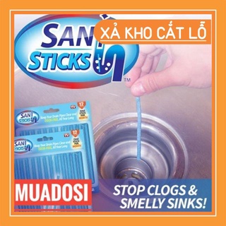 [FREE SHIP] Que thông tắc cống, bồn rửa (vỉ gồm 12 que) [XẢ KHO HOT]