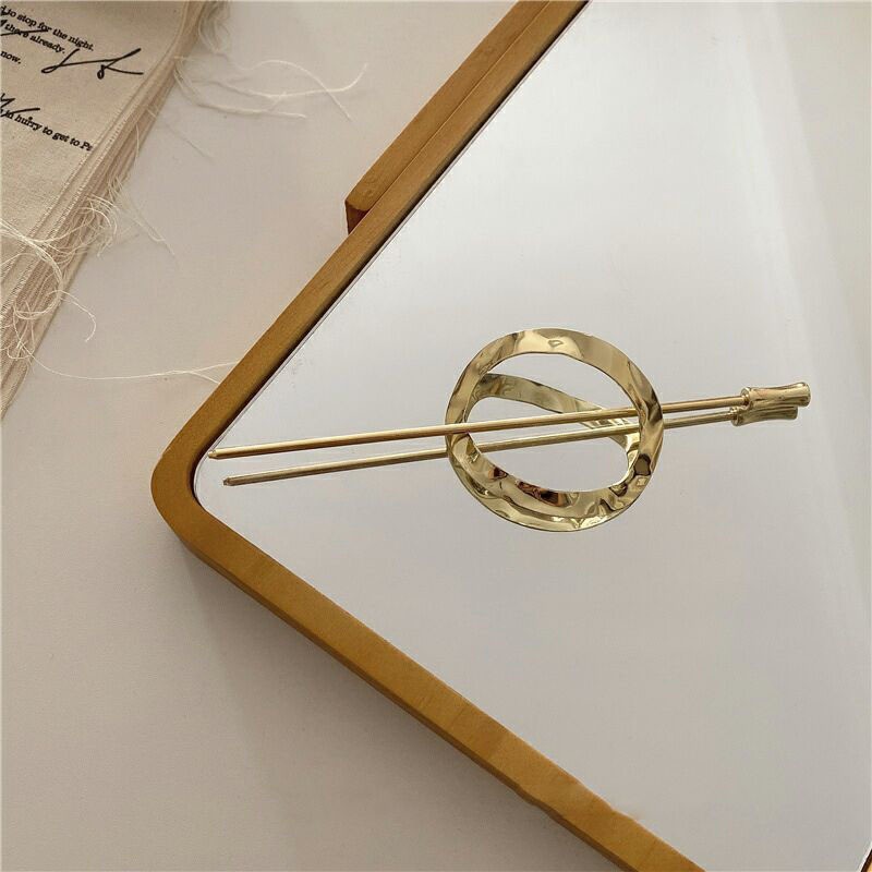 Trâm cài tóc kim loại phong cách Hàn Quốc đơn giản thanh lịch FZ001 - Sherry Store