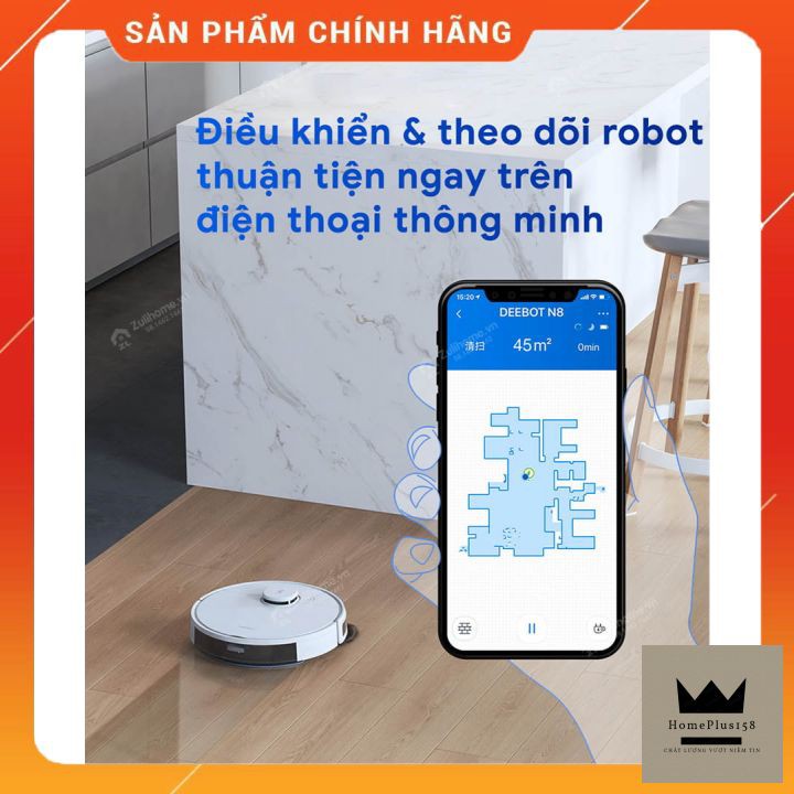 ⚡Hàng chính hãng⚡ Robot hút bụi lau nhà Ecovacs Deebot N8 - Chức năng diệt khuẩn cực kì độc đáo - Mới 100%