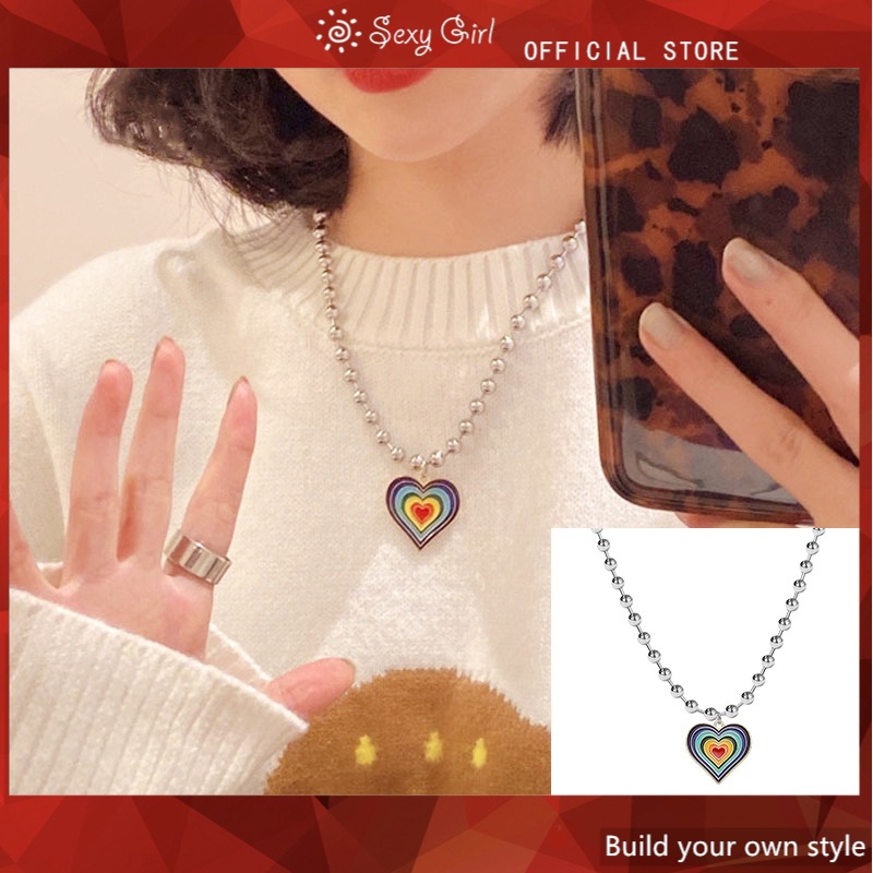 Vòng cổ Mặt Trái Tim Thời Trang Hàn Quốc Dành Cho Nữ