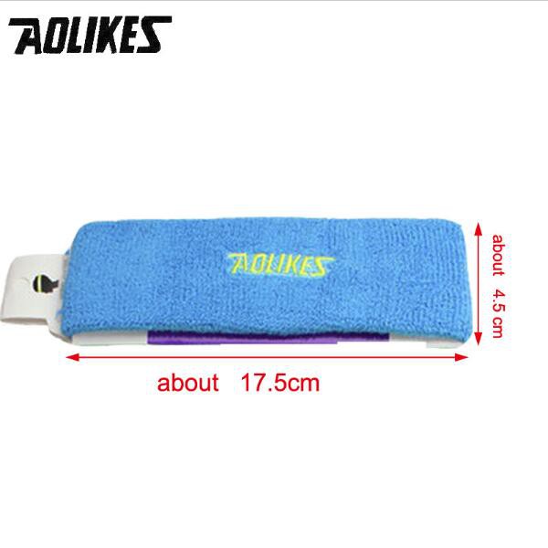 Băng đô băng trán thể thao AOLIKES A-2108 thấm mồ hôi cotton thoáng khí sport sweatband