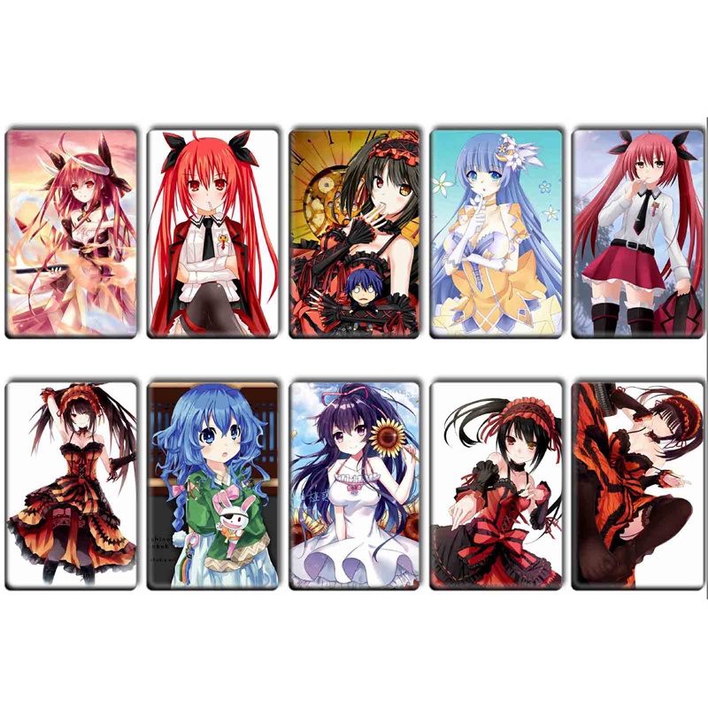 Set 10 Nhãn Dán Trang Trí In Chữ Date A Live
