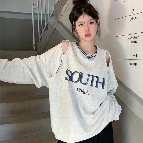 Áo Thun Nữ Dài Tay Cổ Tròn Thời Trang Hàn