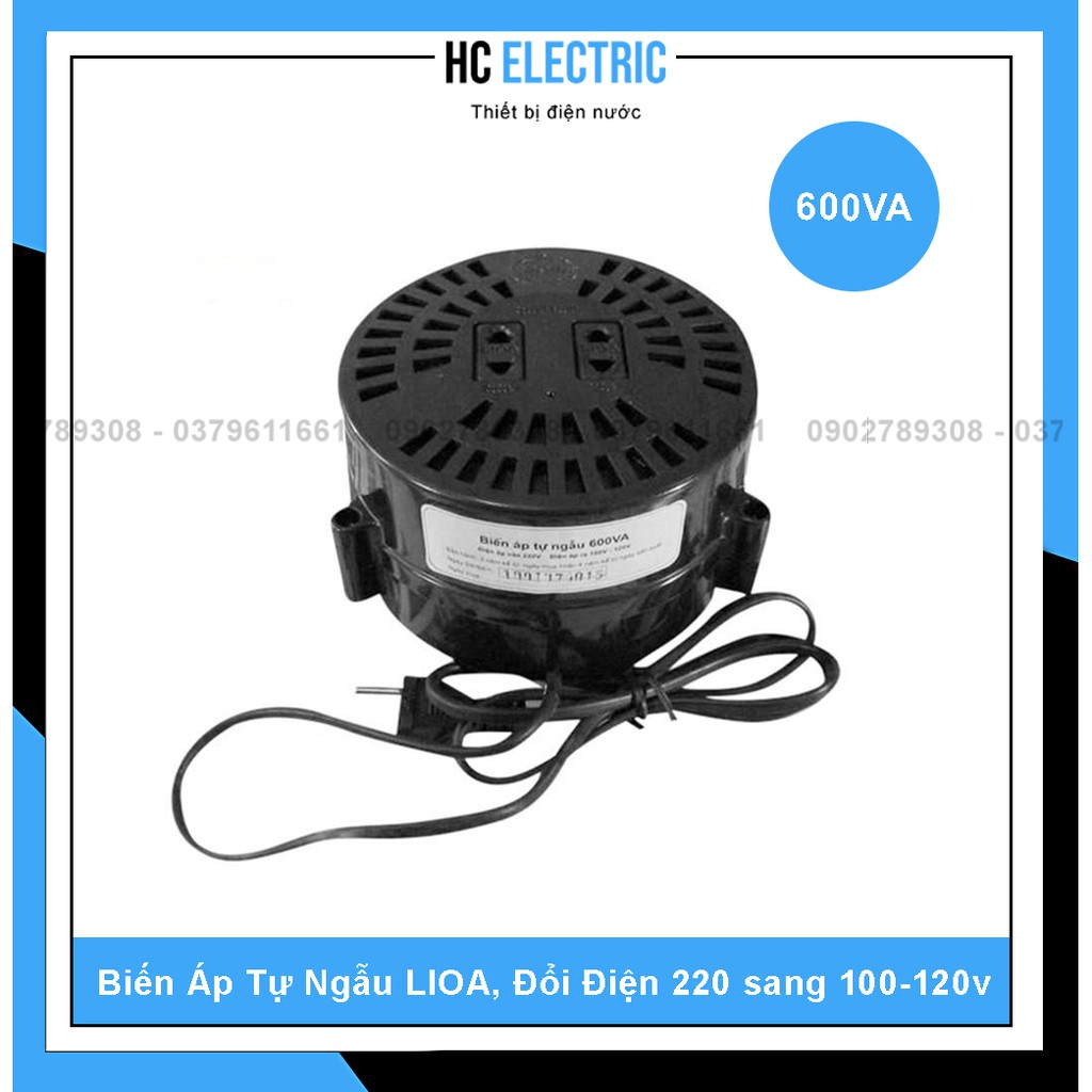 [ LIOA ] Biến Áp Đổi Nguồn LIOA (Nguồn Vào 220V / Nguồn Ra 100-120V) 200/400/600VA