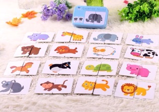 GHÉP HÌNH 2 MẢNH CHO BÉ