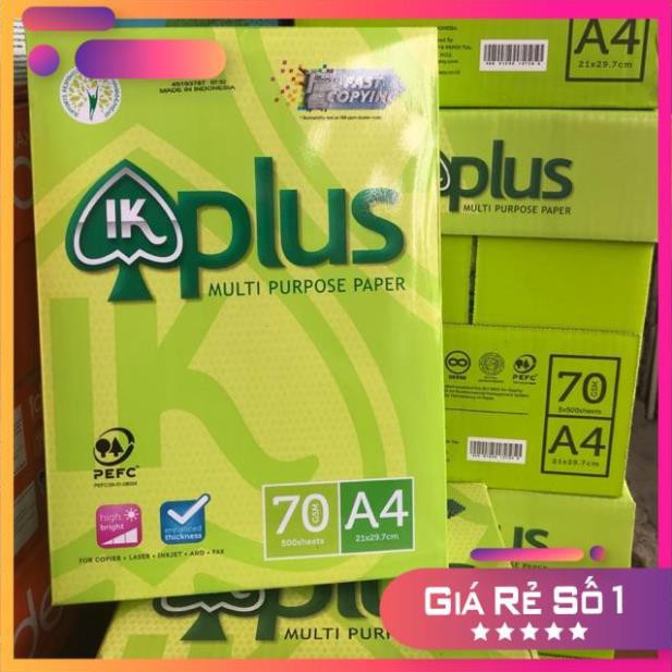 [SIÊU RẺ] Giấy ik plus 70gsm [CHẤT LƯỢNG]