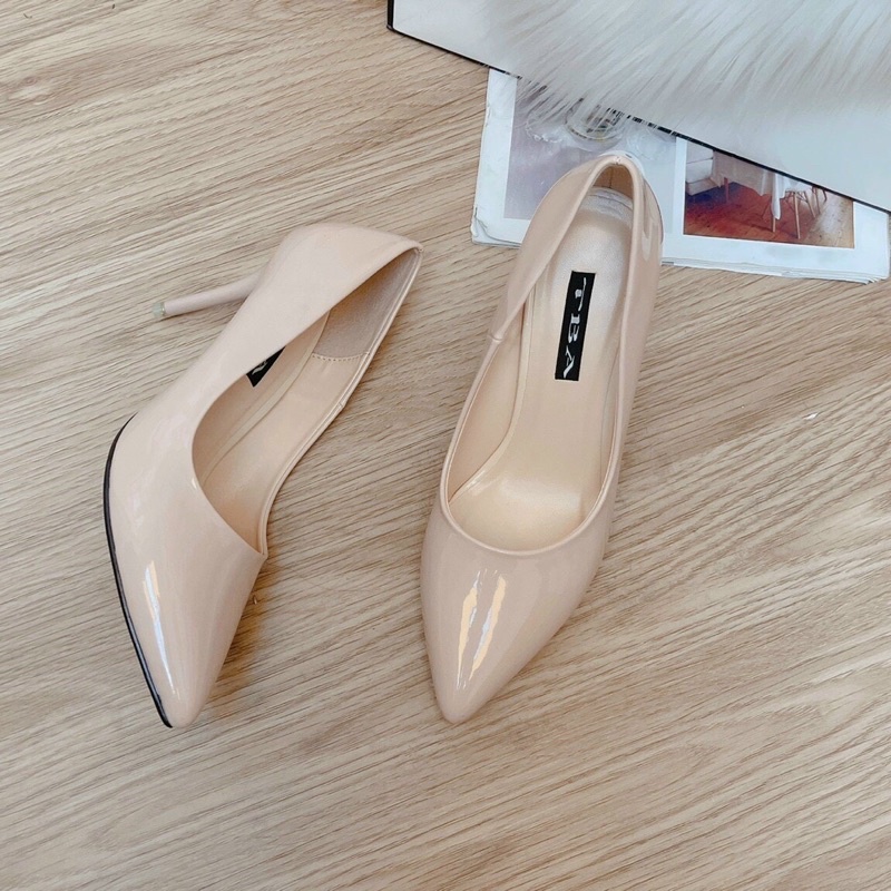 ❤️GIẢM GIÁ 70%❤️ GIÀY CAO GÓT DA BÓNG GÓT NHỌN HUYỀN THOẠI 8p CỰC HOT