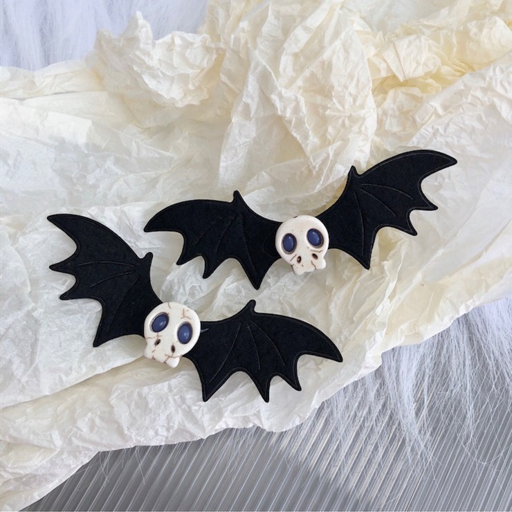 Kẹp Tóc Hình Cánh Dơi Hóa Trang halloween y2k