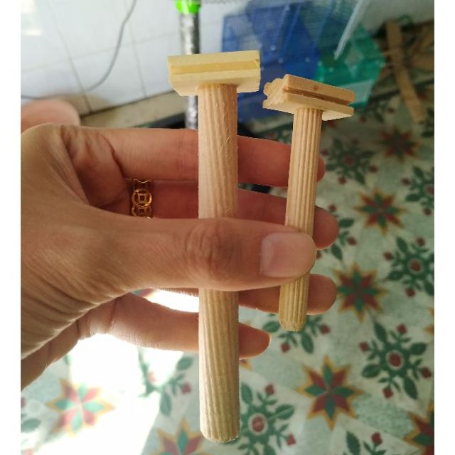 Cầu phụ lớn, nhỏ cho chim đứng chuyền