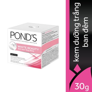 Kem dưỡng da trắng hồng rạng rỡ Pond's White Beauty ban đêm 30g