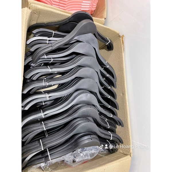 COMBO 10 móc nhựa bọc đệm vai chống trơn tuột siêu dễ thương và bền đẹp dáng gỗ tre