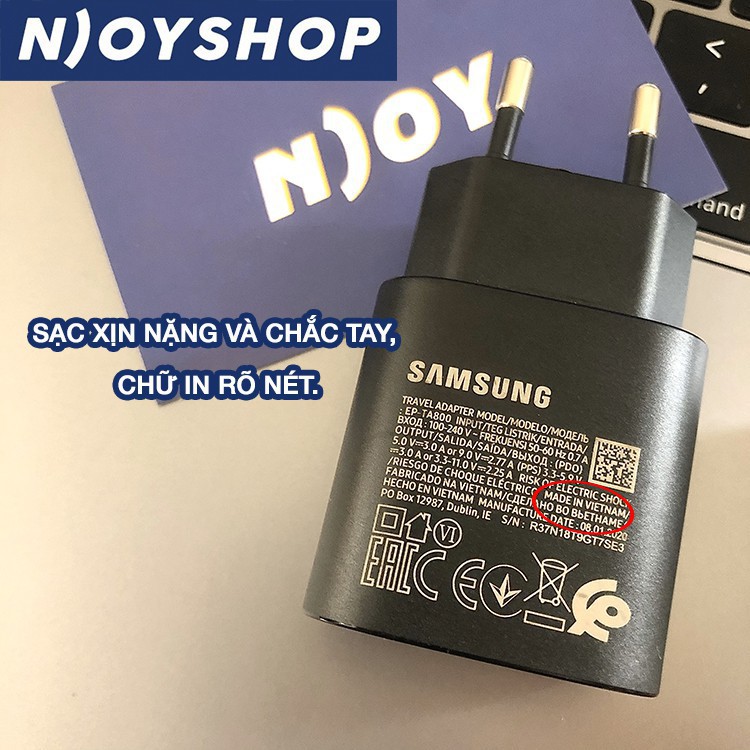 Dây Sạc SAMSUNG Note 10 Type C To Type C Dài 1M Chính Hãng Bảo Hành 12 Tháng - Cáp Type C To C