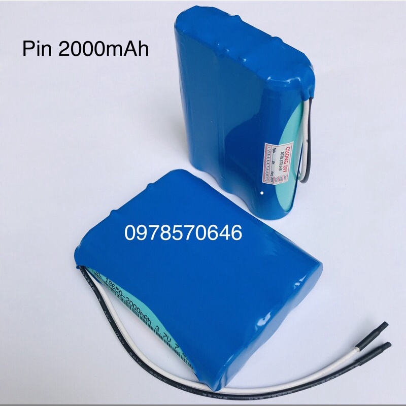 Pin 3S -12V Li-ion 18650 dung lượng (6000mAh), Pin mới 100%