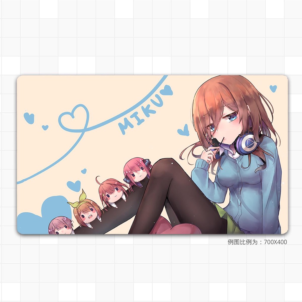 Tấm Lót Chuột Máy Tính Cỡ Lớn In Hình anime Hoa Năm Cánh Hai no three Lá