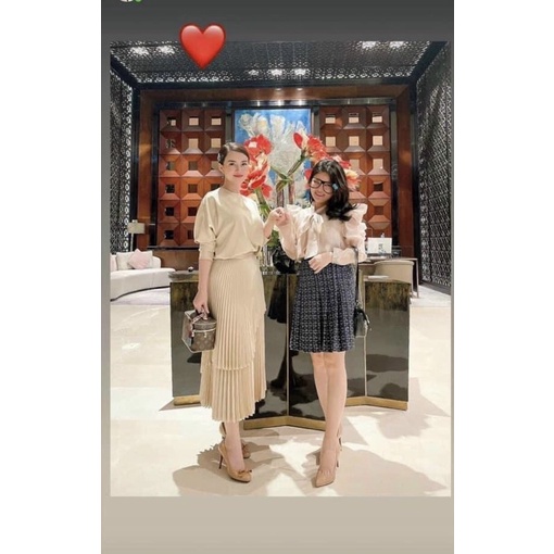 Đầm nơ dáng mũi tròn