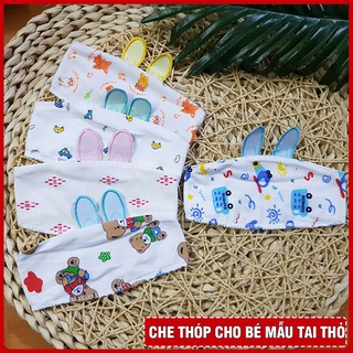 Che Thóp Cho Bé Sơ Sinh Hình Tai Thỏ Thêu - Mẫu Mới