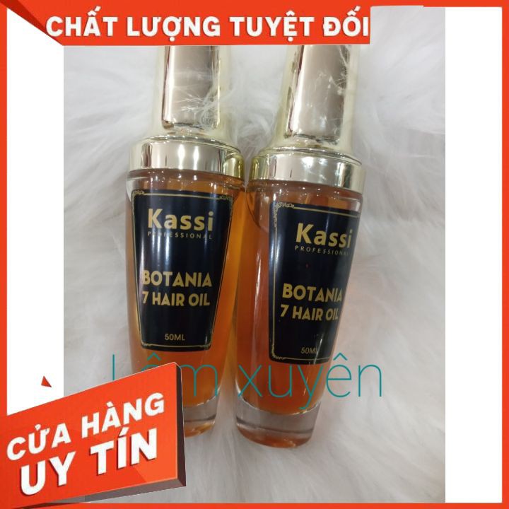 Tinh dầu dưỡng tóc Kassi Botania 50ml, chiết xuất 7 loại dầu thiên nhiên 😘 FREESHIP 🍔 nuôi dưỡng tóc khỏe. cải thiện xơ.