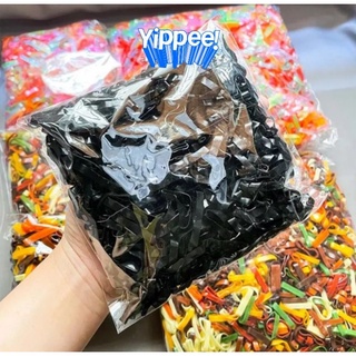 Dây thun cột tóc ĐEN dày LOẠI 1 ( 100gr )