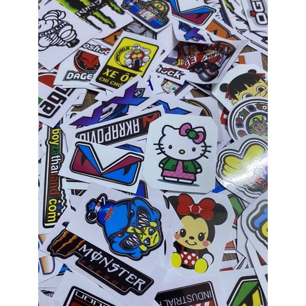Tem giấy hình và logo dán các loại xe, dán nón bảo hiểm, dán tủ lạnh, dán trang trí các loại..._NguyenDungDecal