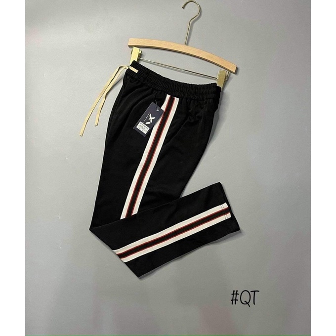 Quần kẻ sọc thời trang nam, Quần jogger thể thao nam nữ co dãn btshop từ 45 đến 75kg