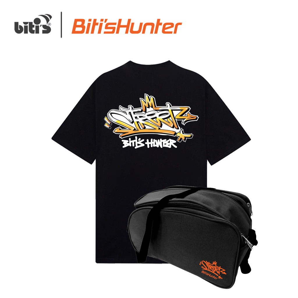 [Mã WABRBT44 giảm 12% đơn 500K] [QUÀ TẶNG KO BÁN] Combo Áo Thun BITI'S HUNTER GRAFFITI Và 1 Túi Giày [FREESIZE]