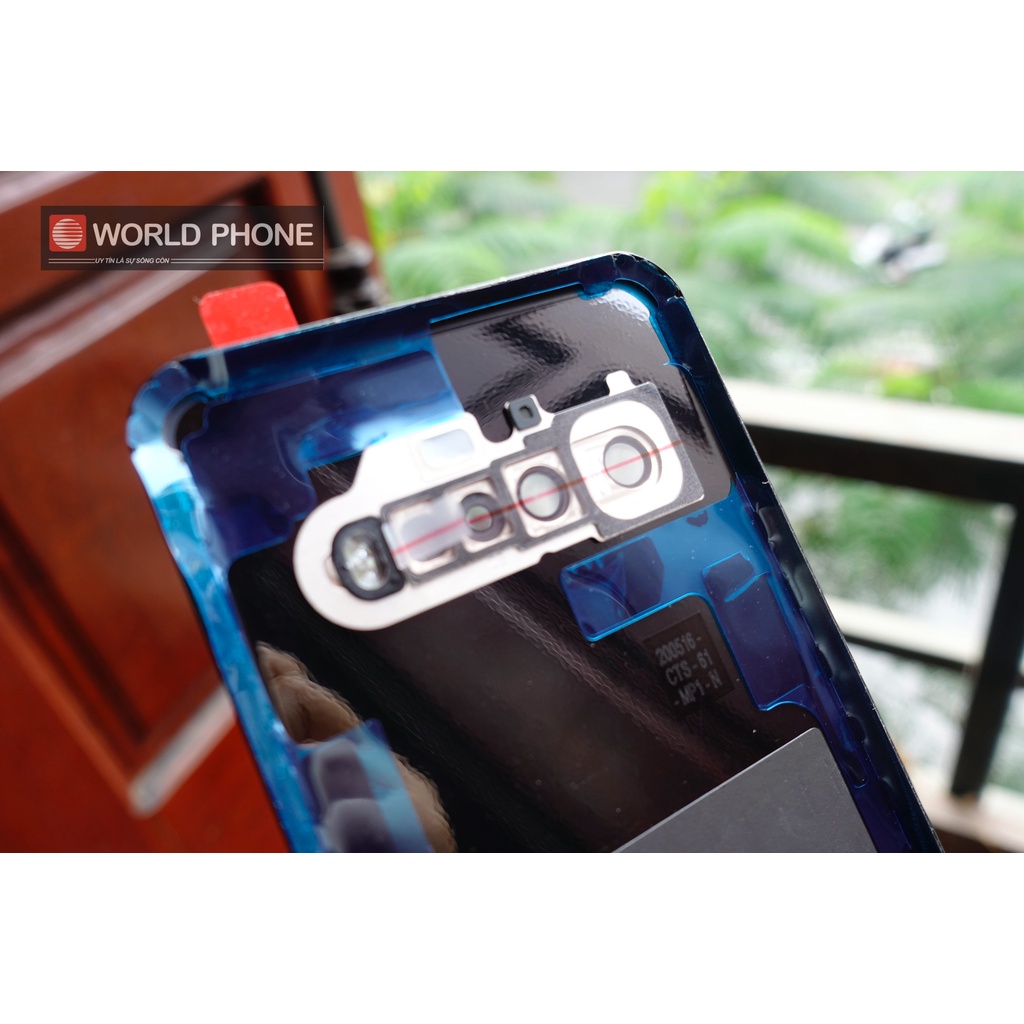 Nắp lưng cho LG V60 Xanh Blue kèm keo lưng,có khung kính camera