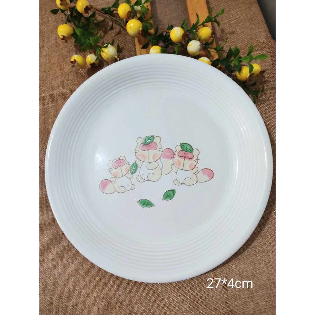 Đĩa Hoạt Hình Gốm Sứ Nhật