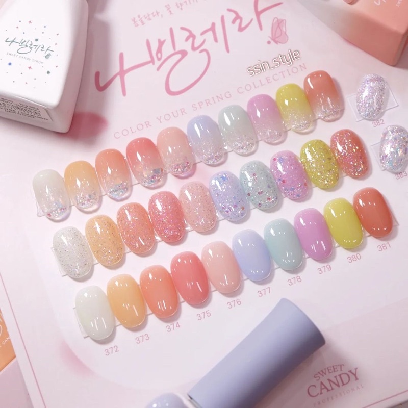Sơn thạch Candy Nail chính hãng Hàn Quốc set Navillera