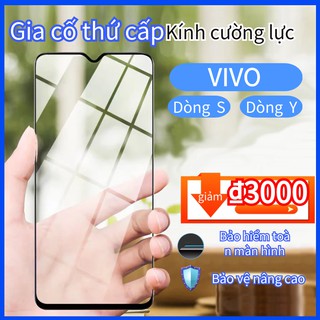 9D Kính Cường Lực Miếng dán màn hình VIVO S1 S1PRO Y17 Y15 Y12 Y11 Y81 Y1S Y85 Y19 Y91C Y93 Y91 Y91i Y20 Y30 Y50 Y12S Y20S Y30i Y51 Phim kính cường lực toàn màn hình tăng cường thứ cấp