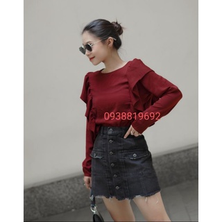 Áo lụa phối bèo dư xịn có bigsize