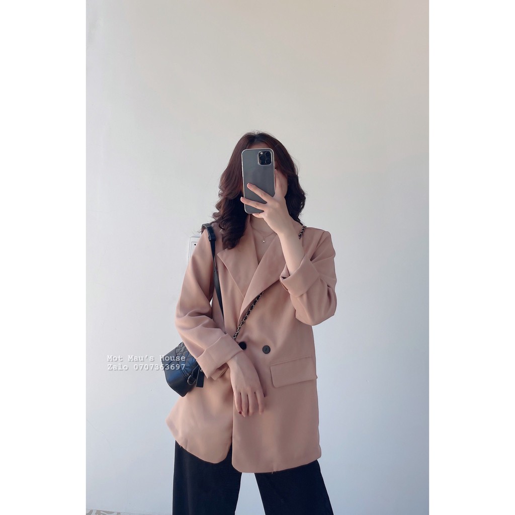 Áo vest Blazer túi nắp Hàn Quốc