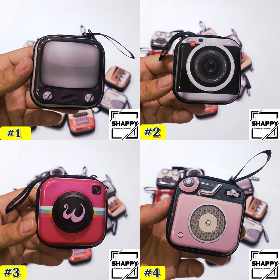 Ví Vuông Mini Hộp Thiết - Đựng Tai Nghe - Cáp Sạc - Chìa Khóa &amp; Phụ Kiện Mini Các Loại [Shappy Shop]