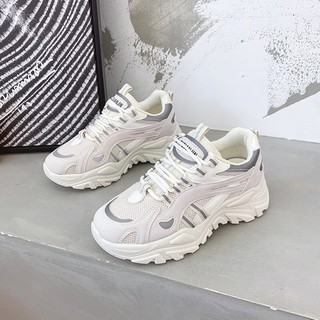 (VIDEO) Giày thể thao nữ đế độn sau Mã H6 Kiểu dáng sport 3 Màu cá tính