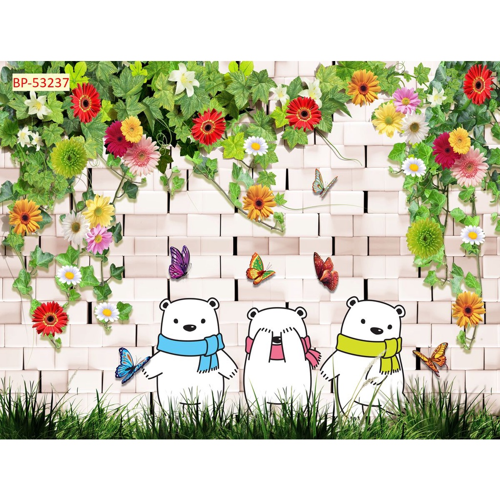 Tranh 3D dán tường Hoa Dây Leo