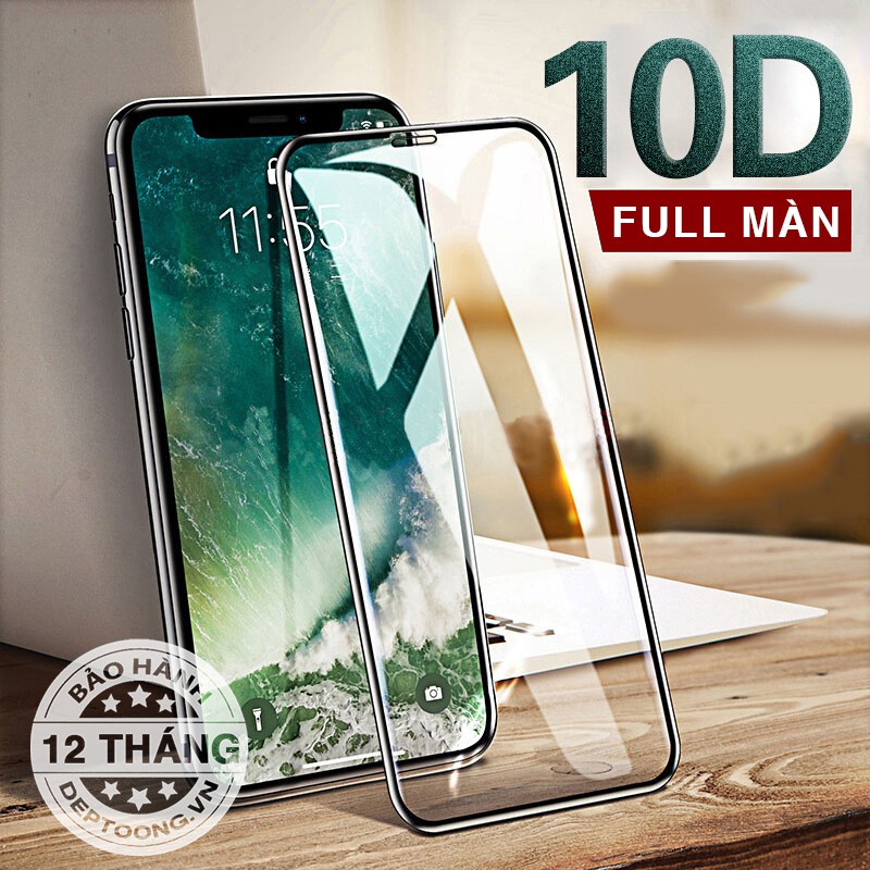 [TẶNG GIẤY LAU] Kính Cường Lực Iphone 9D 10D FULL MÀN đủ Iphone 6 6s 6 Plus 6sPlus 8 7 Plus 8Plus X XS Max 11 11 pro max