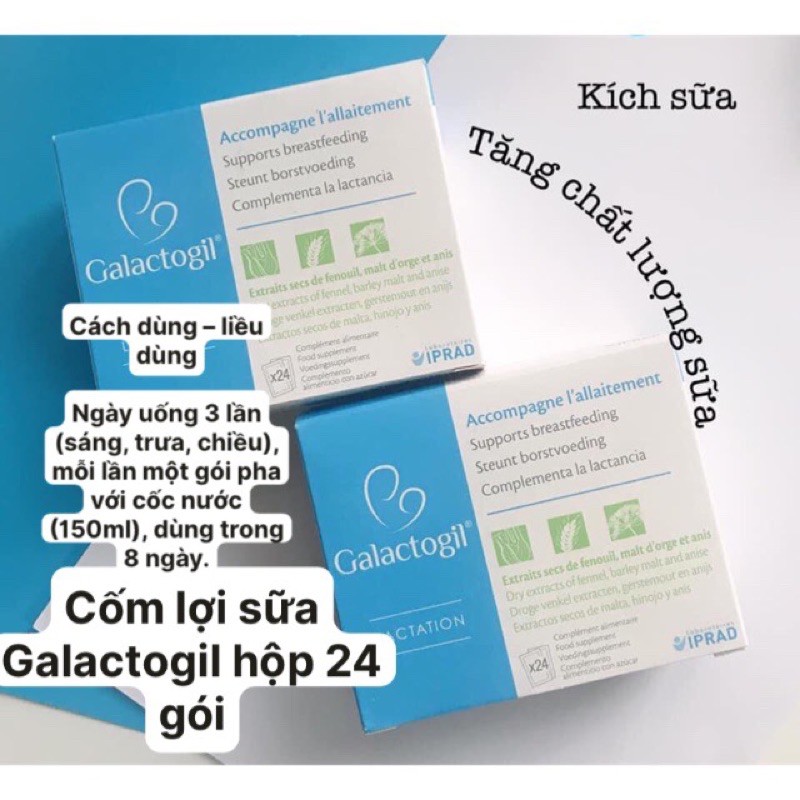 Cốm lợi sữa Galactogil hộp 24 gói