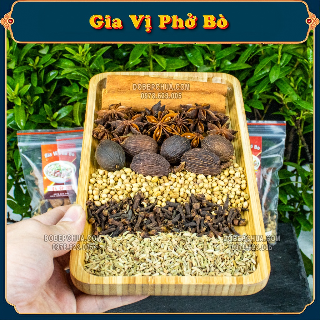 [Ship nhanh] Gia Vị Nấu Phở, Gia Vị Phở Bò Set Đầy Đủ