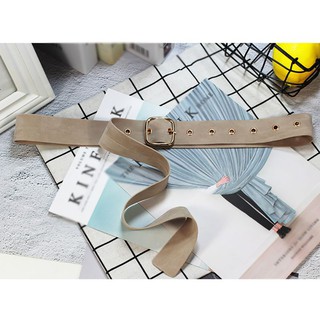 Dây thắt lưng hình vuông bằng nhung cho nữ