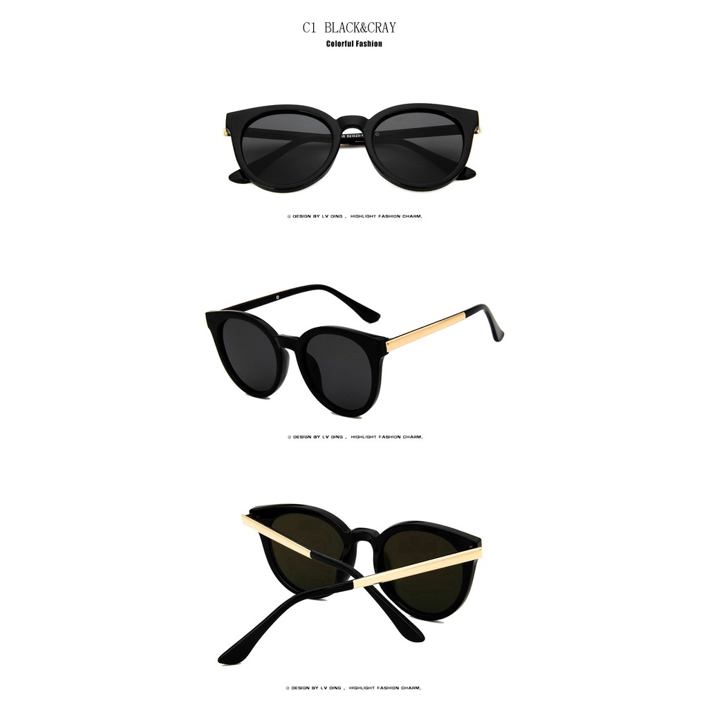 Kính Mát Mắt Mèo Tráng Gương Cho Nam Và Nữ